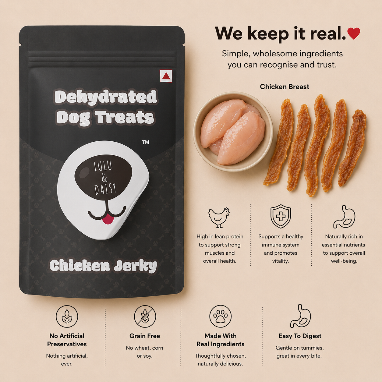Chicken Jerky (Dehydrated)